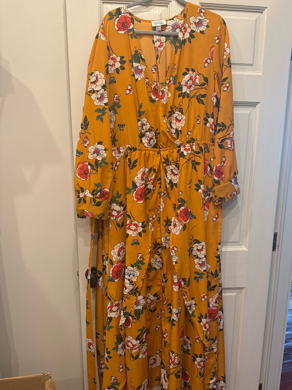 Unique Vintage Maxi Dress 1X/16 - Picture 1 of 3